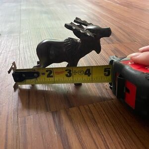 Wooden Moose Figurine